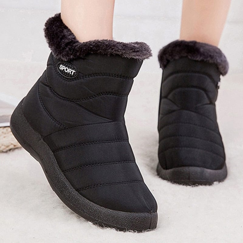 Women's Stylish Casual Ankle Boots, Navy, 36