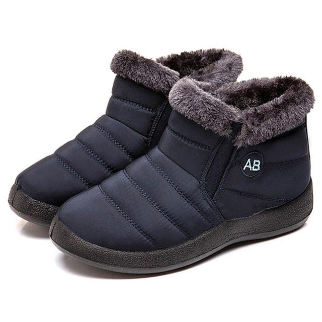 Women's Stylish Casual Ankle Boots, Navy, 36