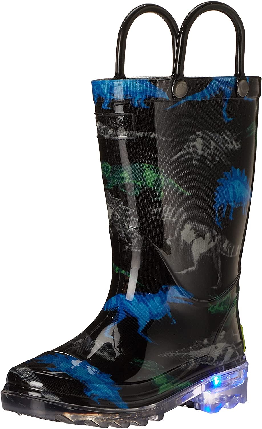 Botas de lluvia impermeables para niños Western Chief que se iluminan con cada paso