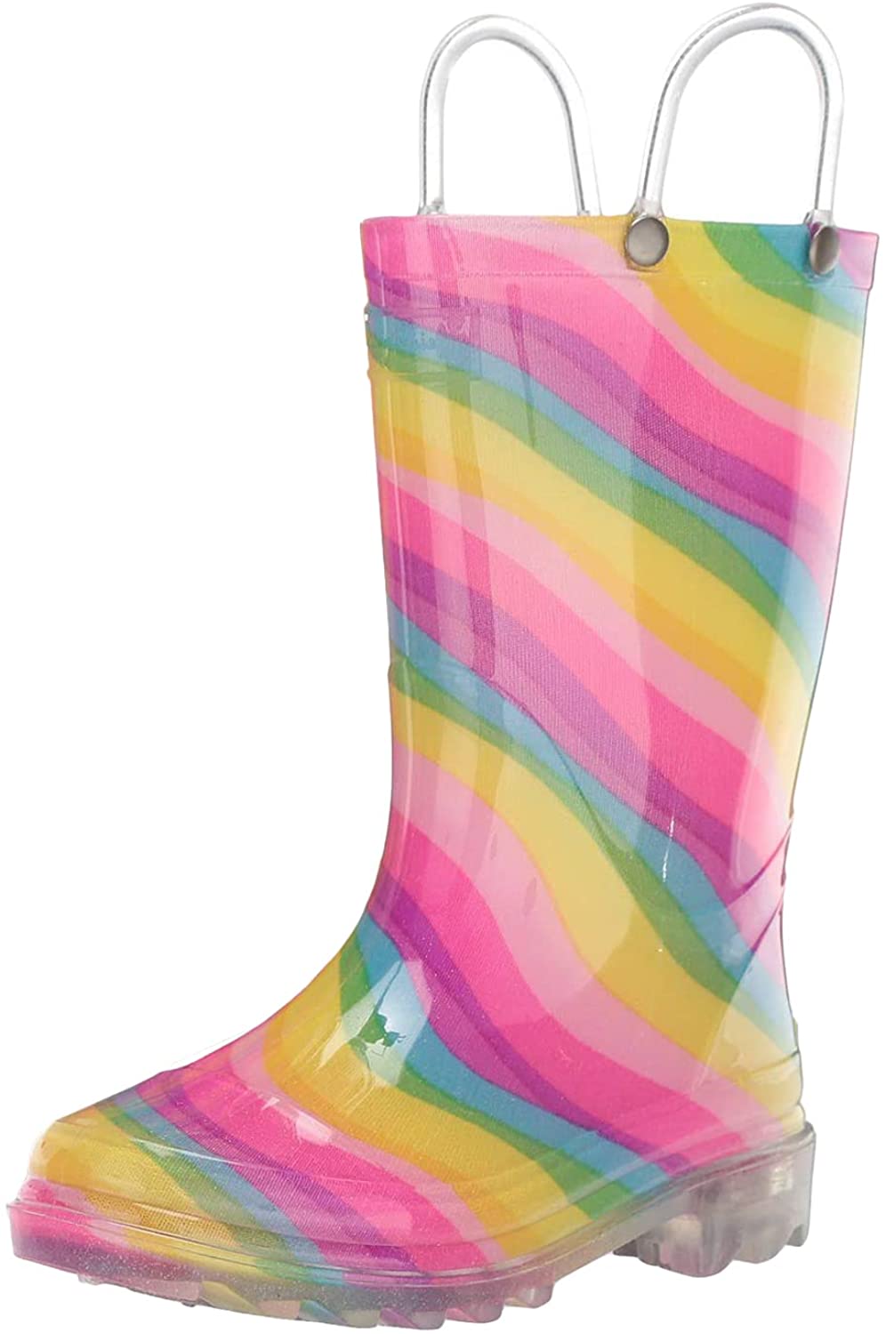 Botas de lluvia impermeables para niños Western Chief que se iluminan con cada paso