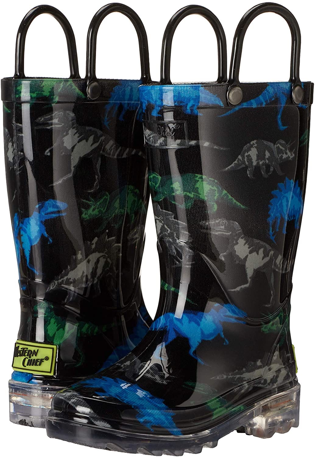 Botas de lluvia impermeables para niños Western Chief que se iluminan con cada paso