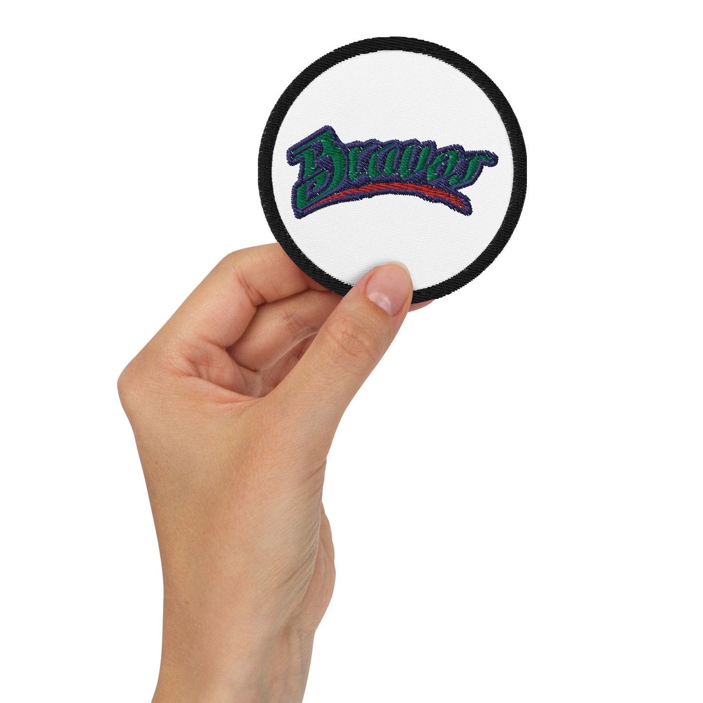 Bravos de Leon Embroidered patches, Black, 3"