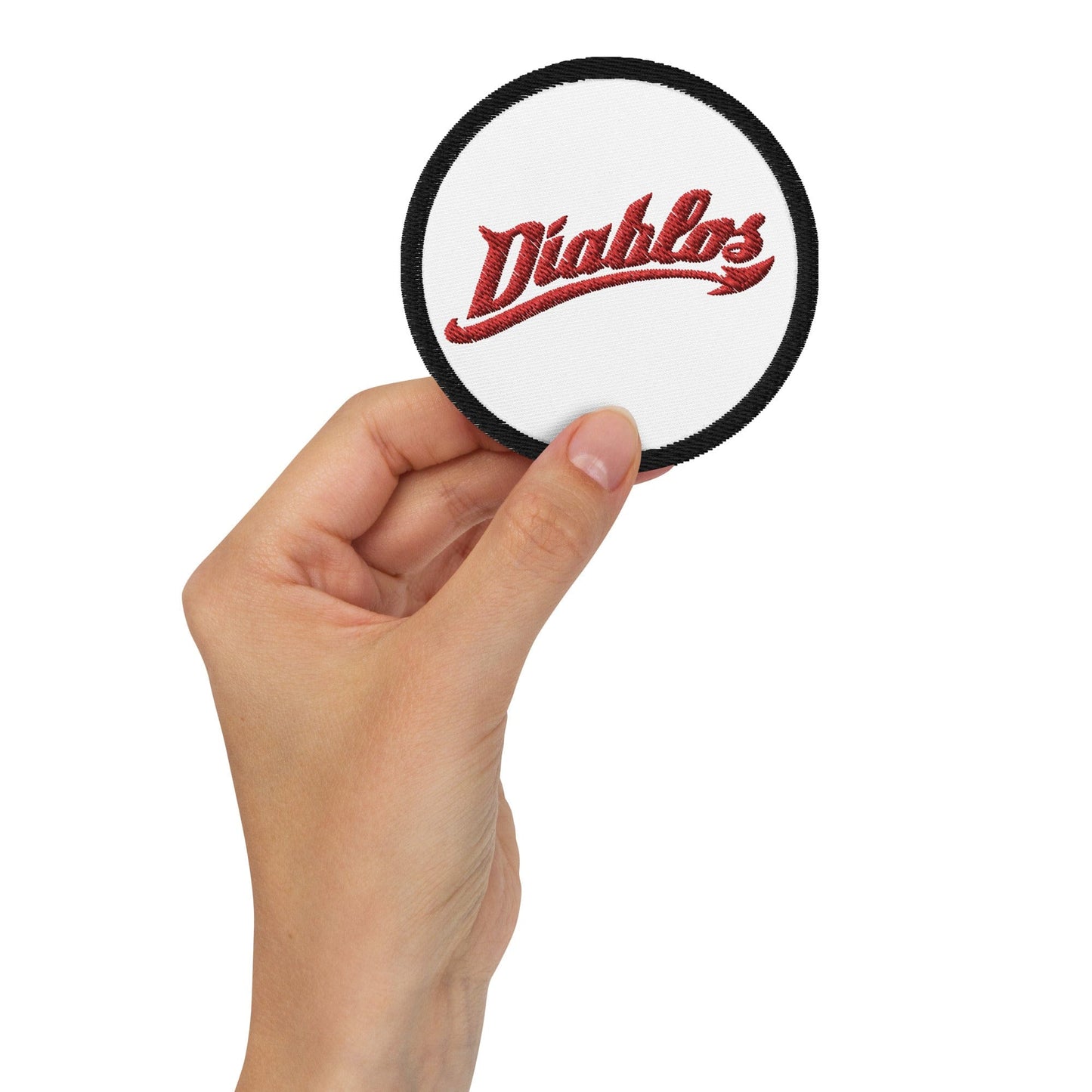 Diablos Rojos del Mexico Embroidered patches, Black, 3"