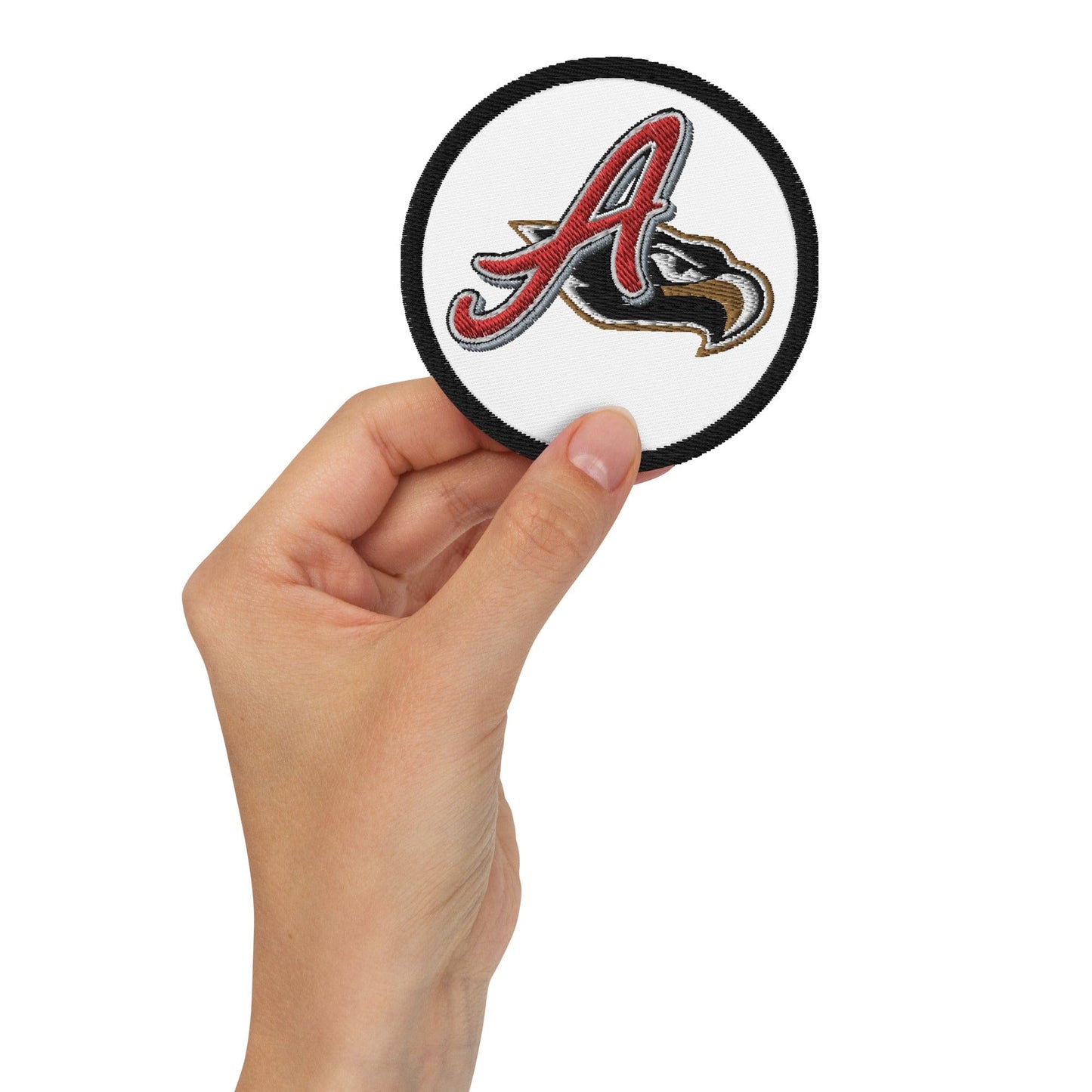 El Águila de Veracruz Embroidered patches, Black, 3"