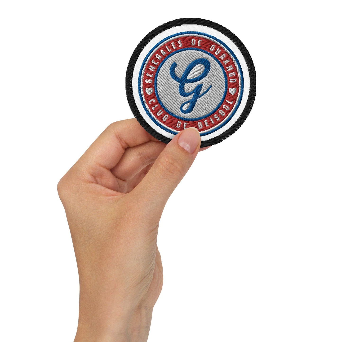 Generales de Durango Embroidered patches, Black, 3"