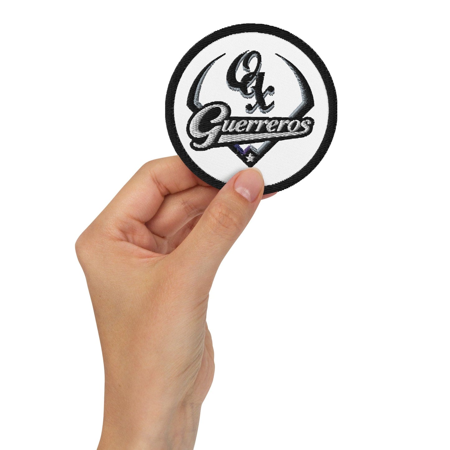 Guerreros de Oaxaca Embroidered patches, Black, 3"