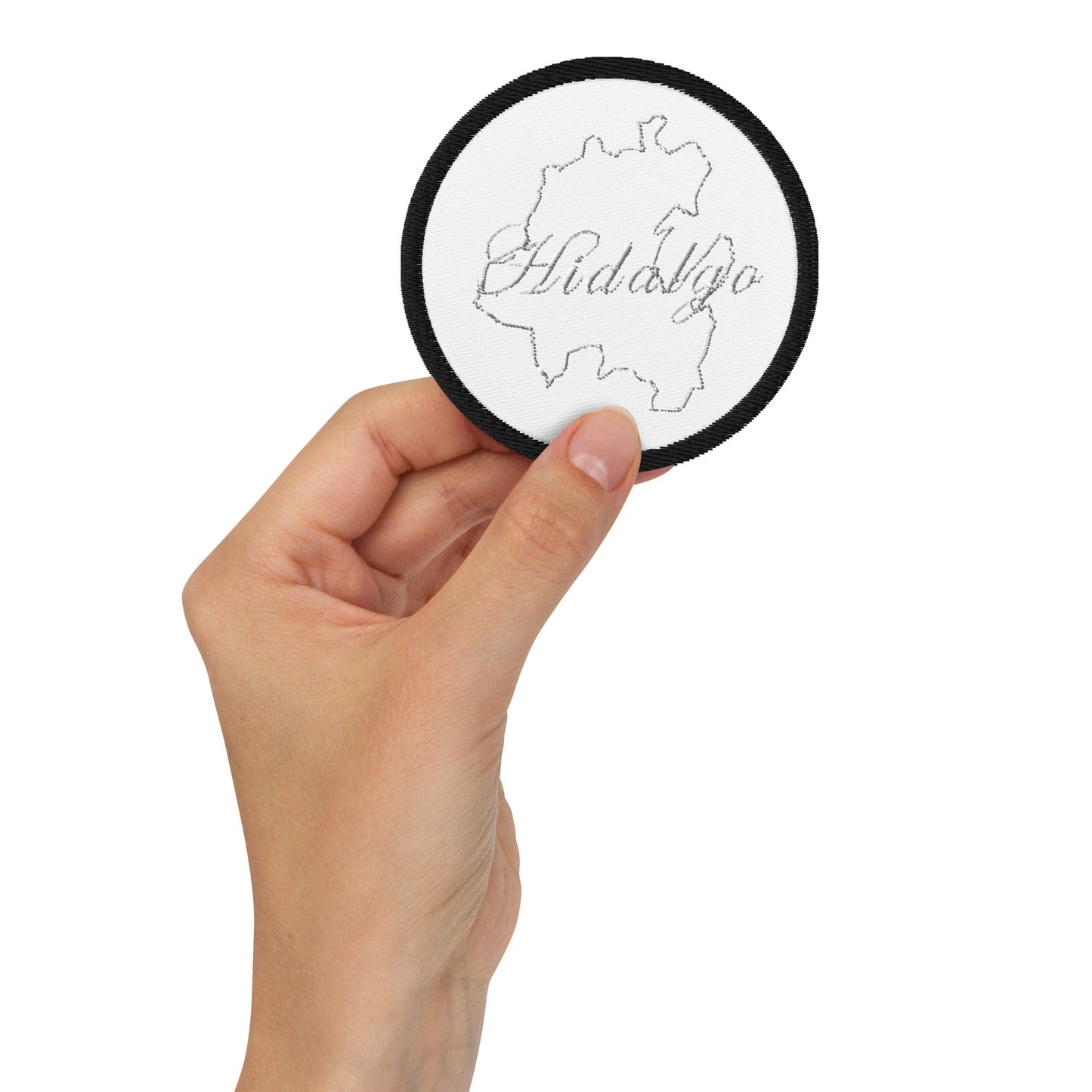 Hidalgo Embroidered patches, Black, 3"