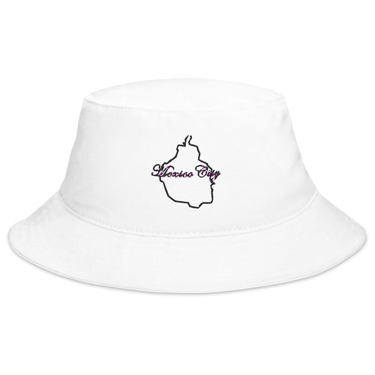 Mexico City Bucket Hat, Black, One Size