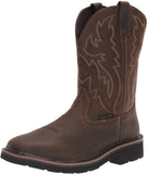 Wolverine men's rancher 10" square toe steel toe work boot, 7 X Wide, Brown