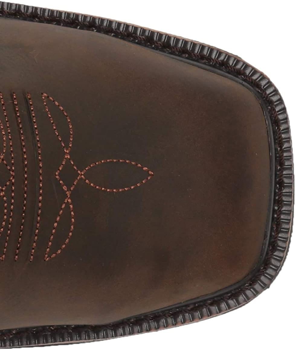 Wolverine men's rancher 10" square toe steel toe work boot, 7 X Wide, Brown