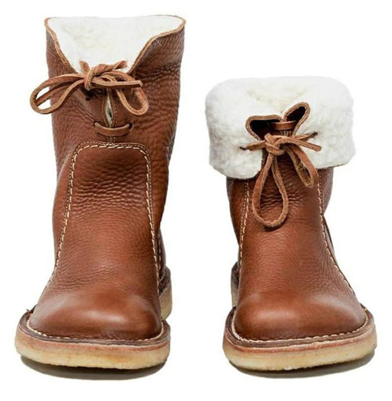 Women's Winter Boots – Warm, Stylish & Waterproof Cold Weather Footwear, Dark brown, 43