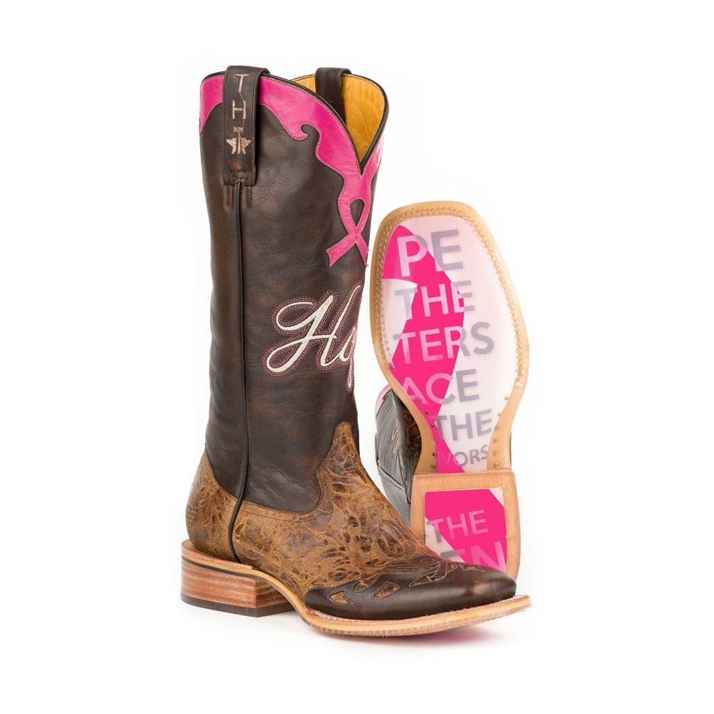Women Breast Cancer Awareness Design Pink Ribbon Boots, pink, us6 6.5