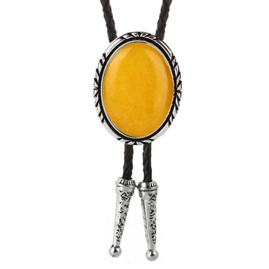Natural Stone BOLO Necktie, Coral Red, One Size