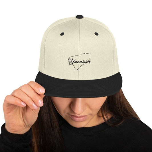 Yucatan gorra snapback, Beige, One Size