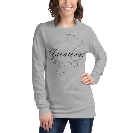 Zacatecas Long Sleeve T-Shirt – Soft, Comfortable, And Perfect For Casual Wear , Athletic Heather, XS