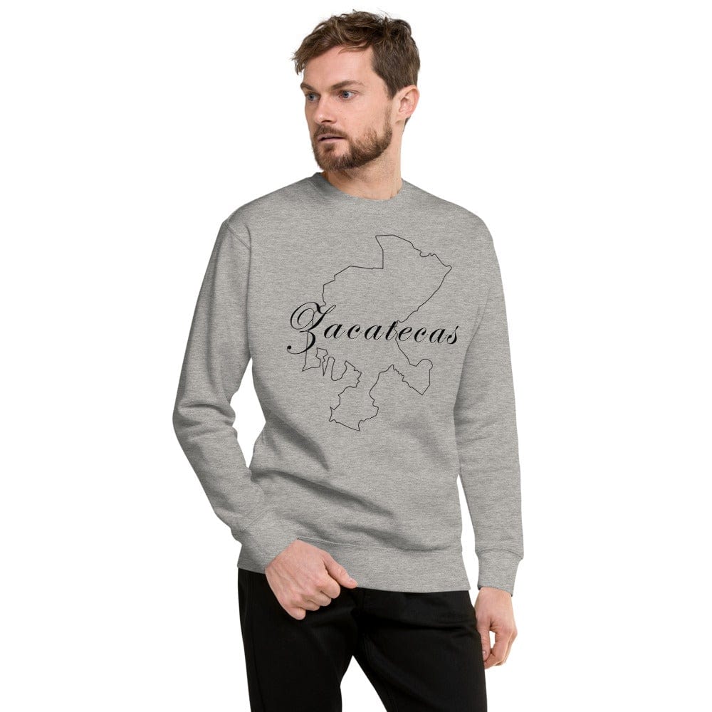 Zacatecas Unisex Premium Sweatshirt, Carbon Grey, S