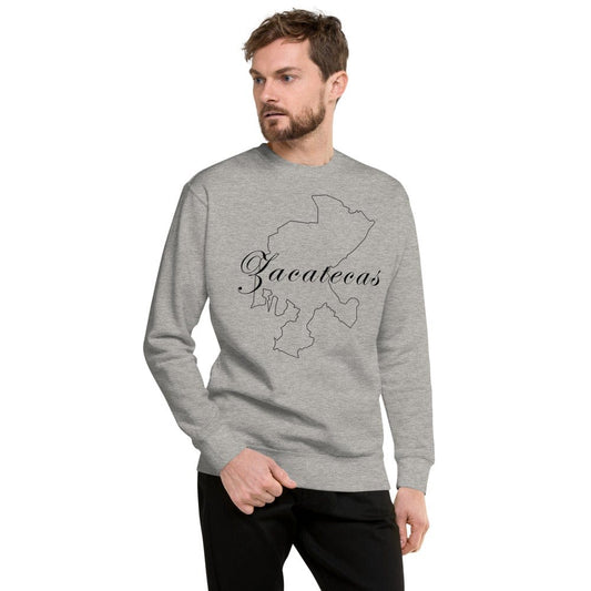 Zacatecas Unisex Premium Sweatshirt, Carbon Grey, S