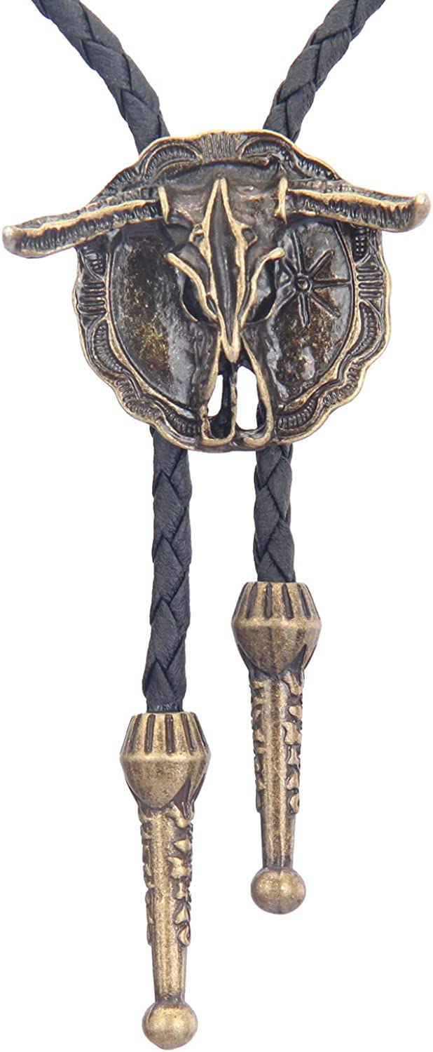 GelConnie Native American Bolo Tie – Stylish Western Necktie for Men & Women, American Eagle Bolo Tie silver, One Size