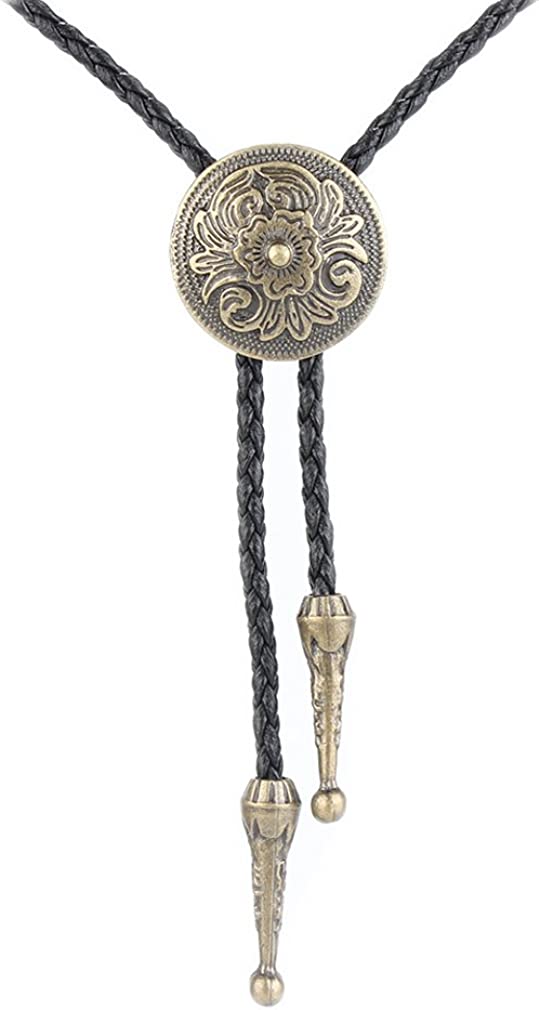 GelConnie Native American Bolo Tie – Stylish Western Necktie for Men & Women, American Eagle Bolo Tie silver, One Size