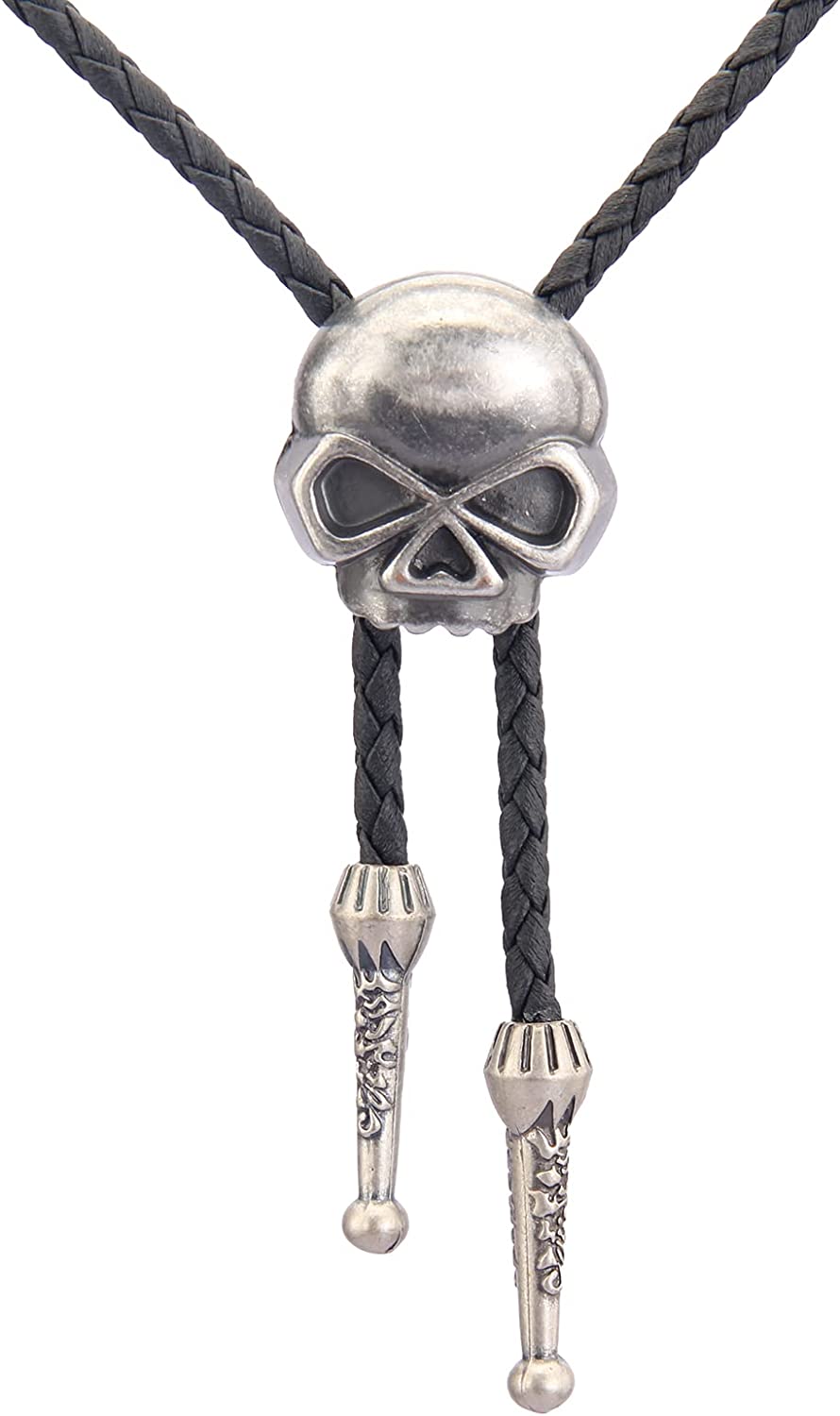 GelConnie Native American Bolo Tie – Stylish Western Necktie for Men & Women, American Eagle Bolo Tie silver, One Size