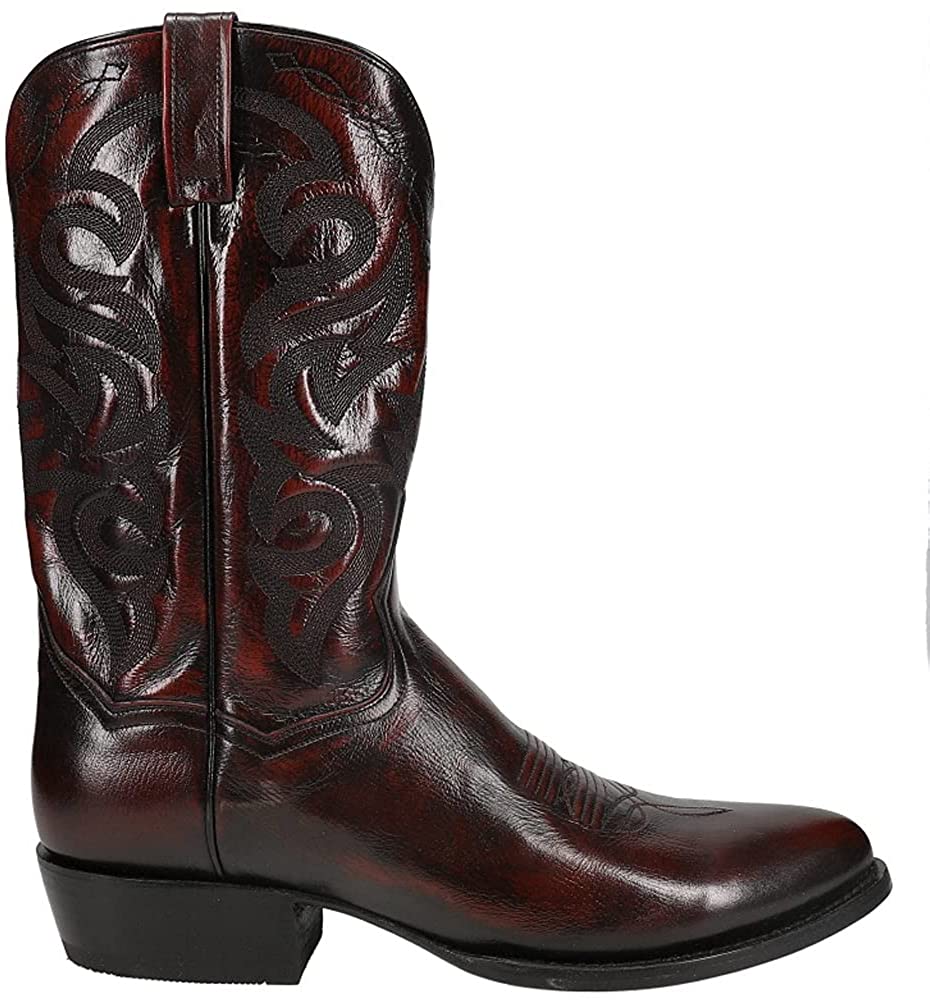 Dan Post Boots Mens Milwaukee Round Toe Boots Mid Calf   Black, 7.5 X Wide, Tan