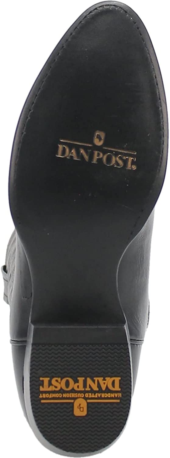 Dan Post Boots Mens Milwaukee Round Toe Boots Mid Calf   Black, 7.5 X Wide, Tan