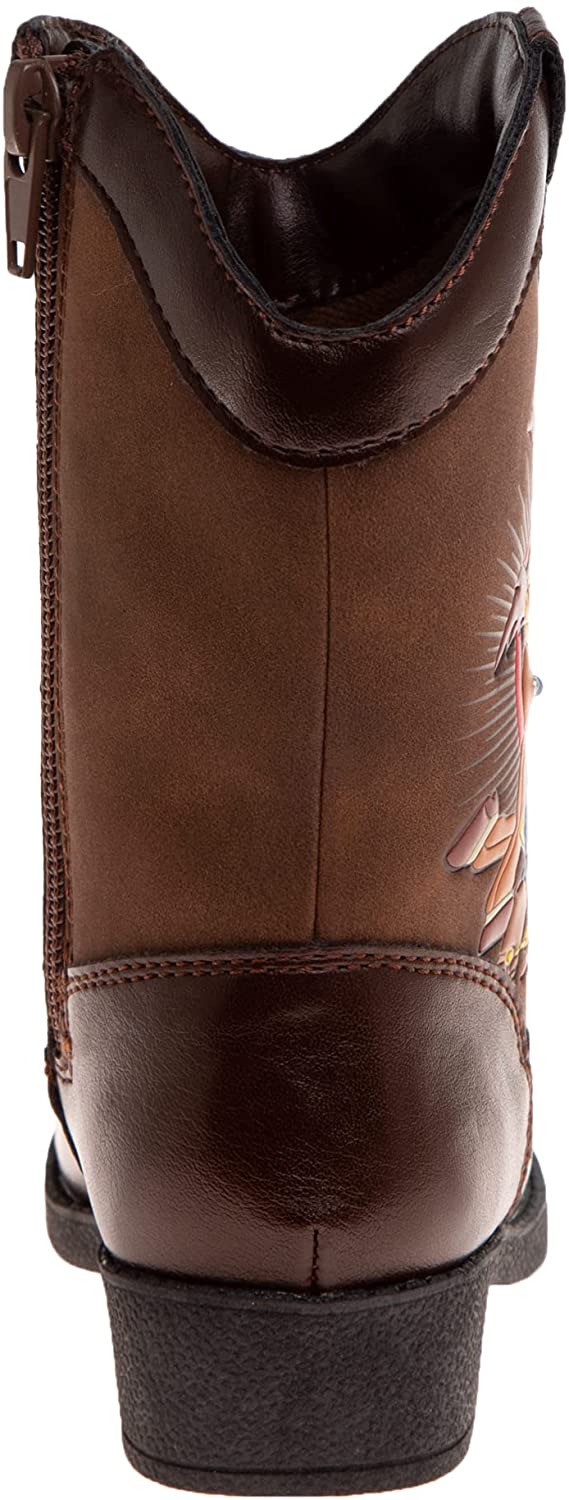 Disney Pixar Toy Story Boy's Cowboy Boot (Toddler/Little Kid), Brown, Brown, 6 Toddler