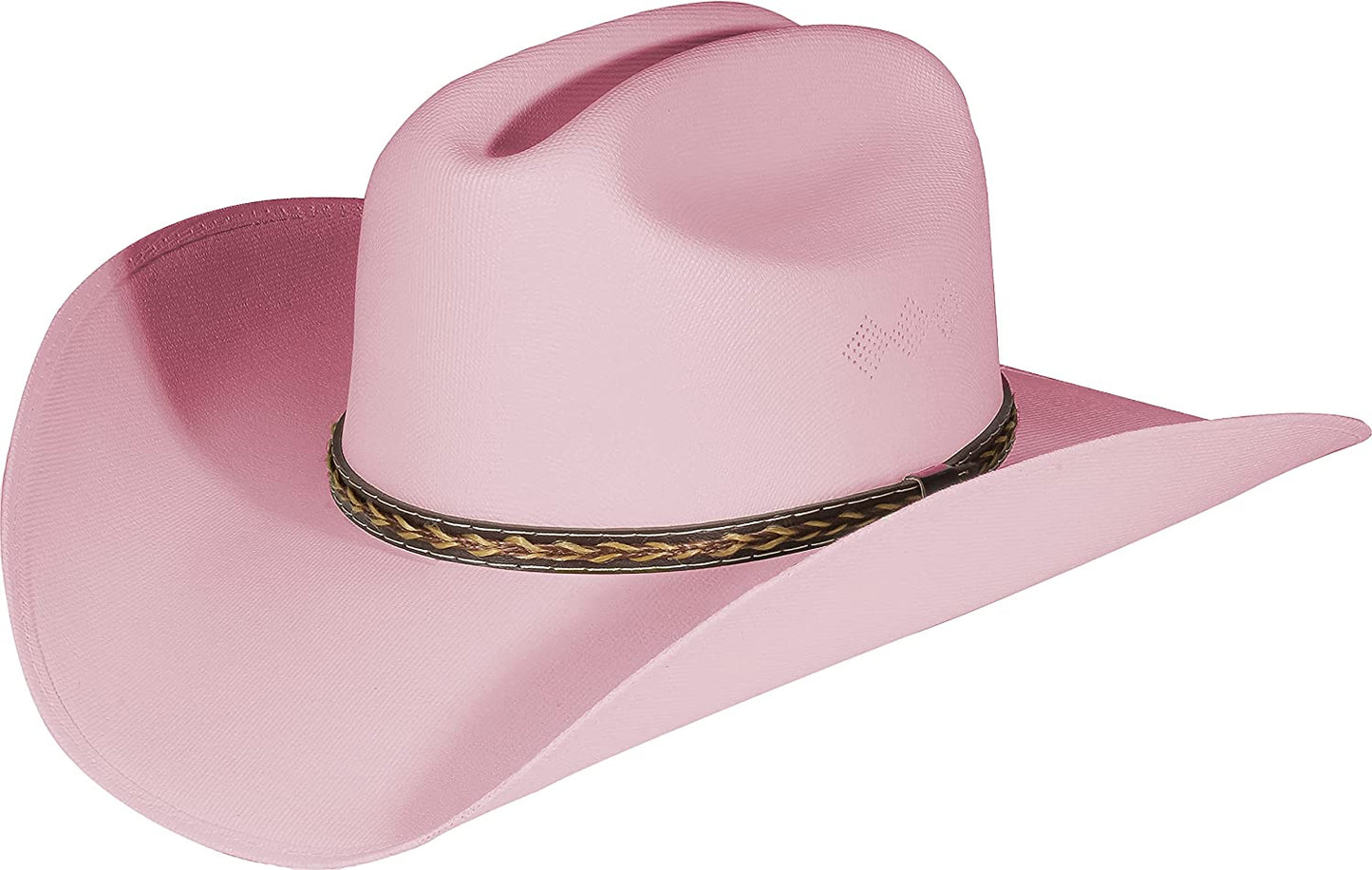 Enimay Western Cowboy & Cowgirl Hat Pinch Front Wide Brim Style, Small-Medium, Classic Sand