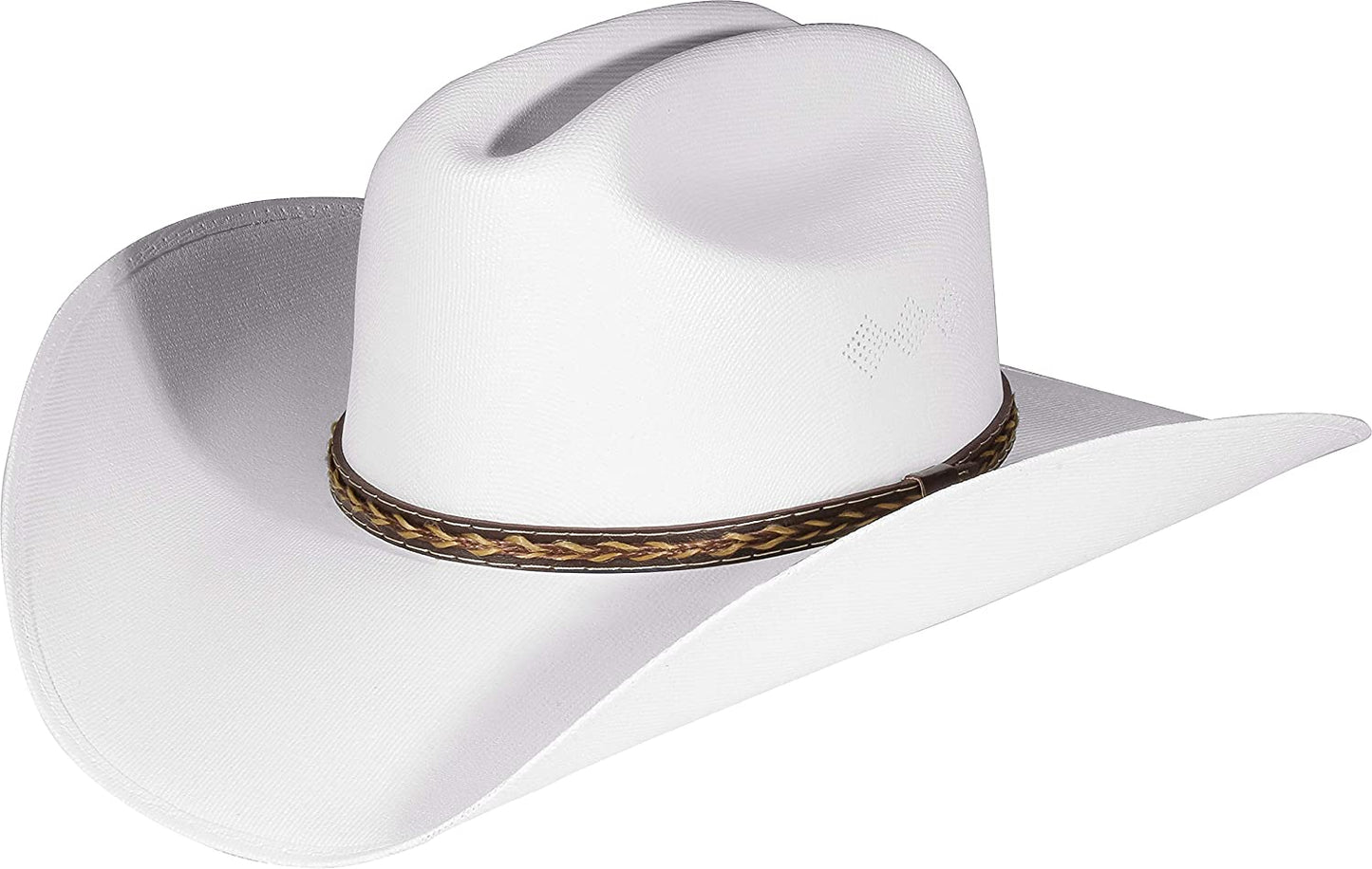 Enimay Western Cowboy & Cowgirl Hat Pinch Front Wide Brim Style, Small-Medium, Classic Sand