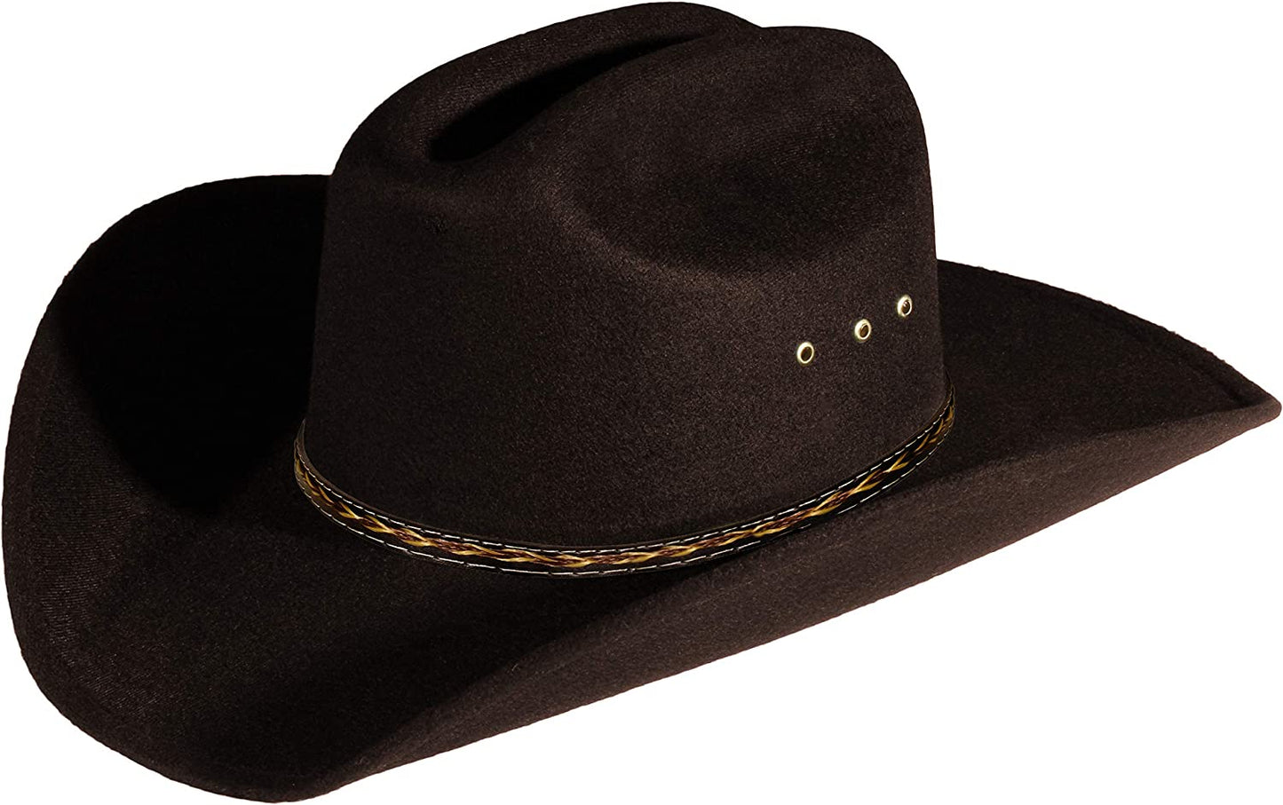 Enimay Western Cowboy & Cowgirl Hat Pinch Front Wide Brim Style, Small-Medium, Classic Sand