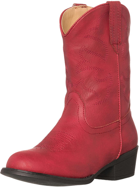 Children Western Cowboy Cowgirl Boot, Monterey By Silver Canyon For Boys, Girls And Toddlers , 2 Little Kid, Black, 2 Little Kid, Black