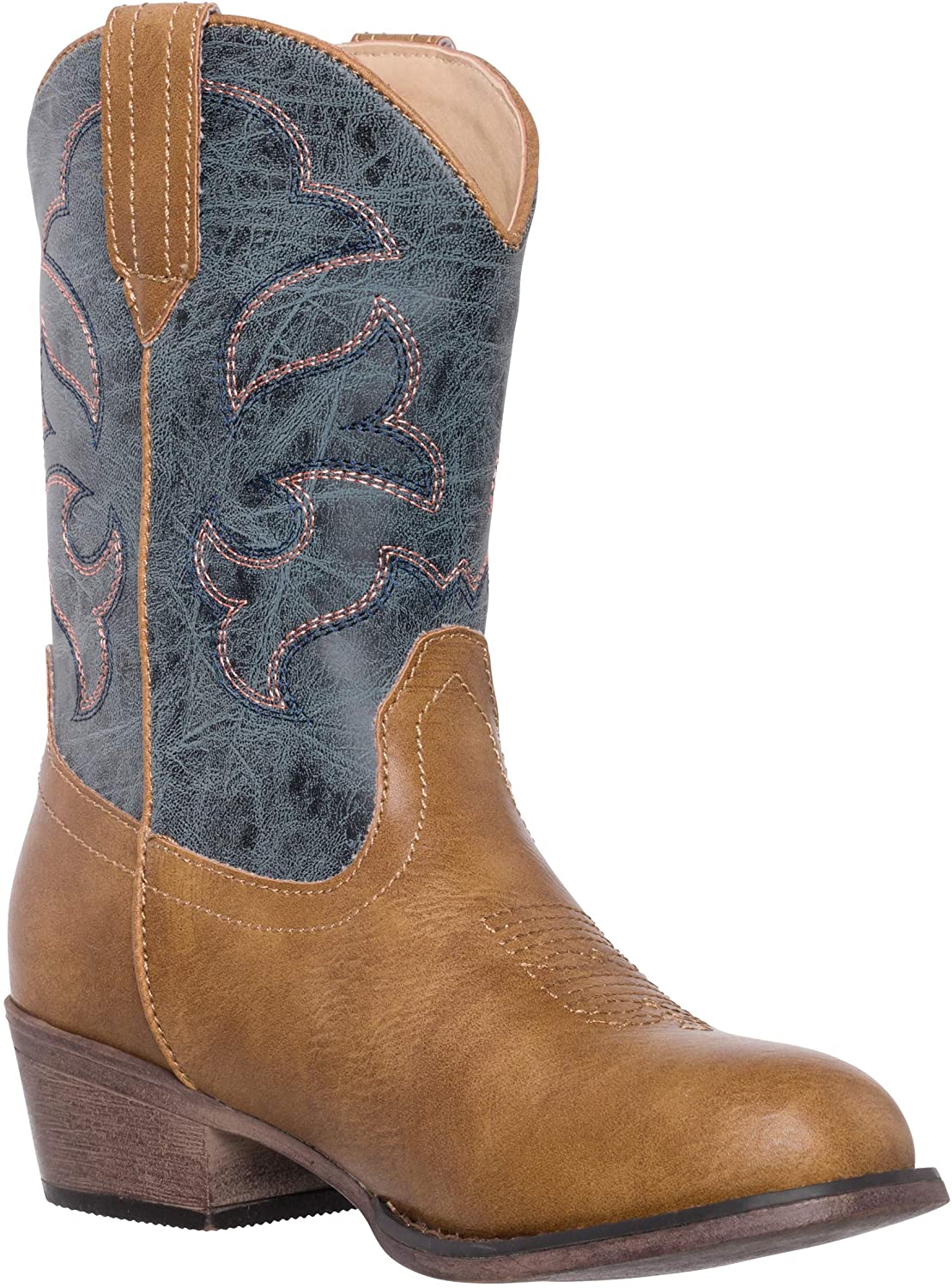 Children Western Cowboy Cowgirl Boot, Monterey By Silver Canyon For Boys, Girls And Toddlers , 2 Little Kid, Black