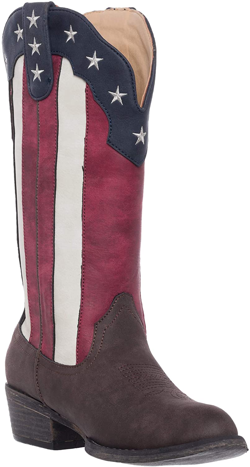 Silver Canyon Cimarron Round Toe Western Cowgirl Boots, 10, Black