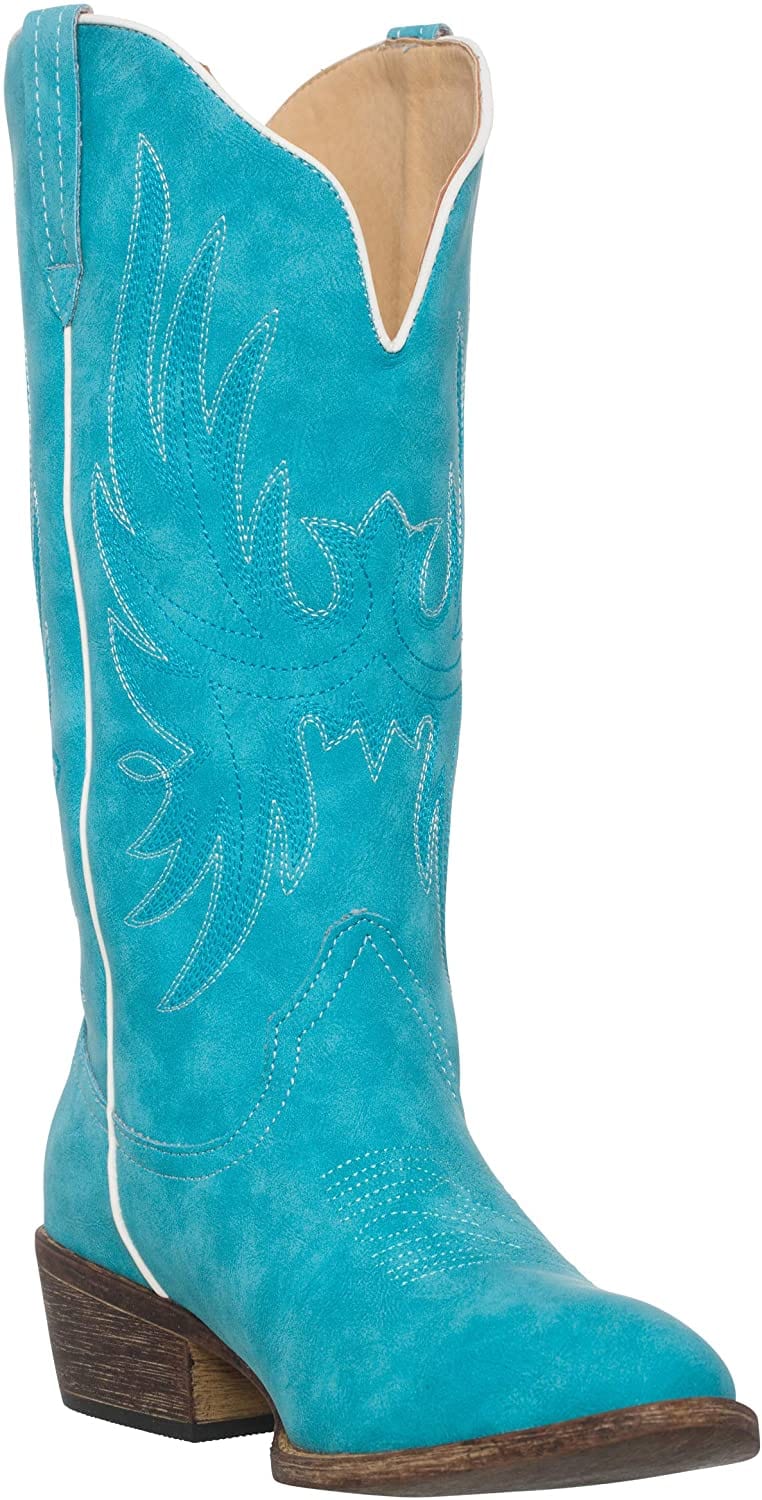 Silver Canyon Cimarron Round Toe Western Cowgirl Boots, 10, Black