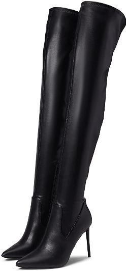 Steve Madden Women's Viktory Fashion Boot, 5.5, Black Patent