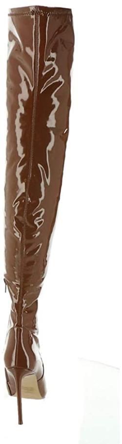 Steve Madden Women's Viktory Fashion Boot, 5.5, Black Patent
