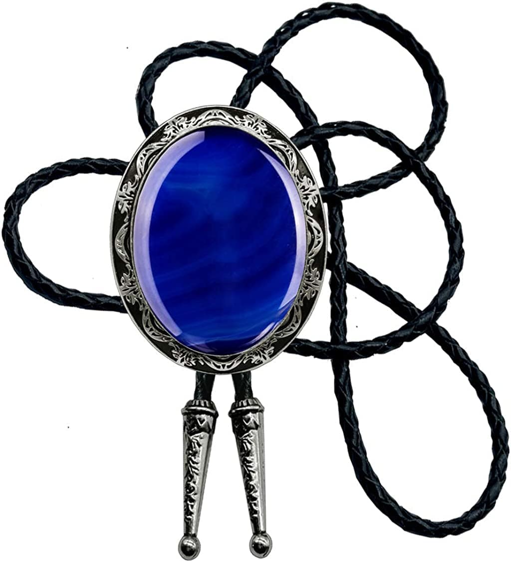 Natural stone  BOLO tie, green, One Size