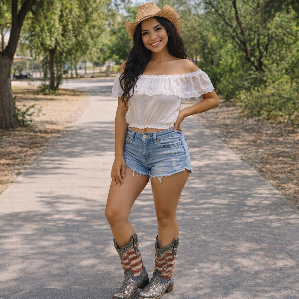 Botas vaqueras con punta cuadrada y incrustaciones A3758 de CORRAL para mujer, hechas a mano