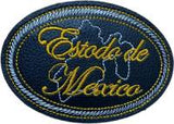Mexico Embroidered Patch - 4" x 3" - Snake Skin Design - Hook and Loop Fastener Backing (Copy)