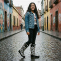 Botas de lluvia para mujer K Komforme con suela antideslizante, impermeables y con patrones de moda