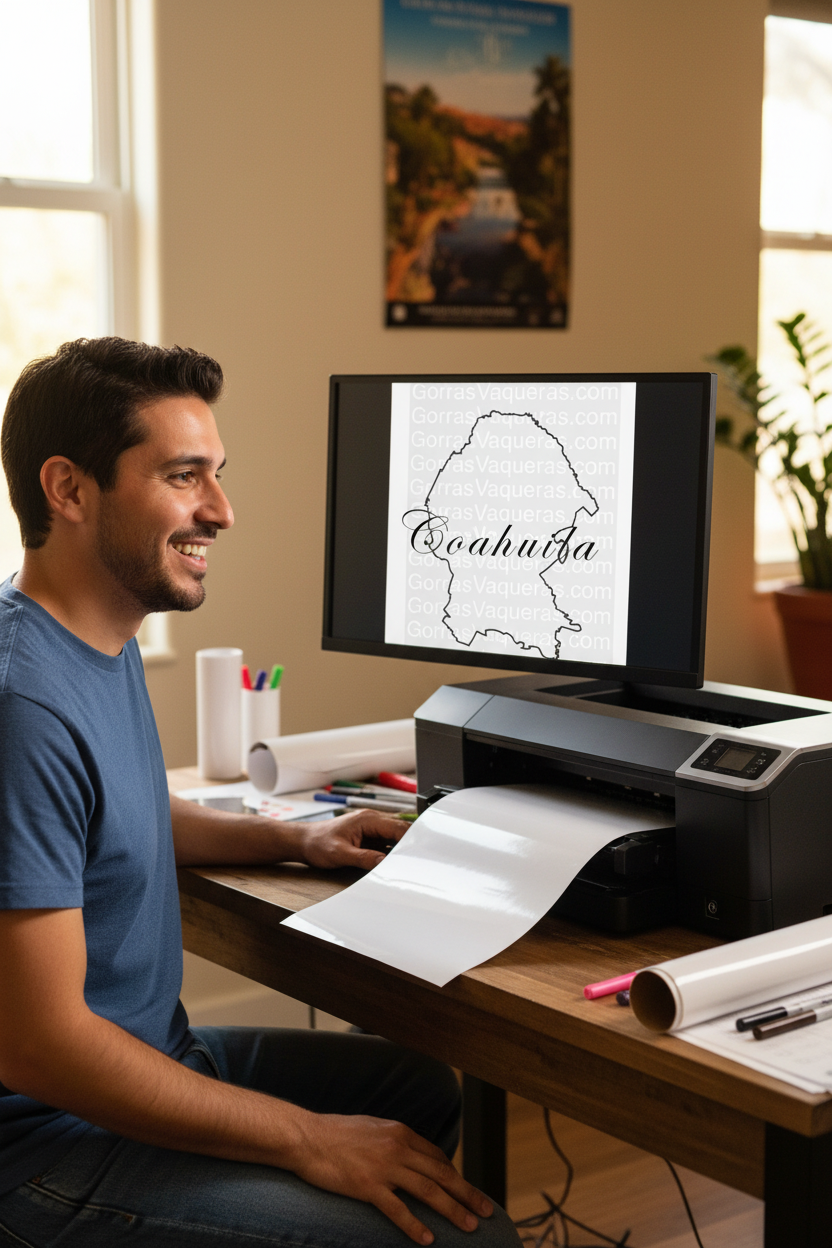 A stylized outline of the state of Coahuila with the name 'Coahuila' written across the top in a cursive font.