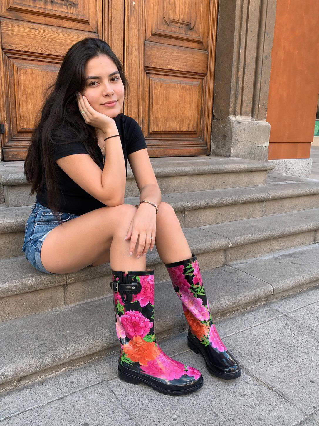 Bota de lluvia impermeable alta con estampado Western Chief