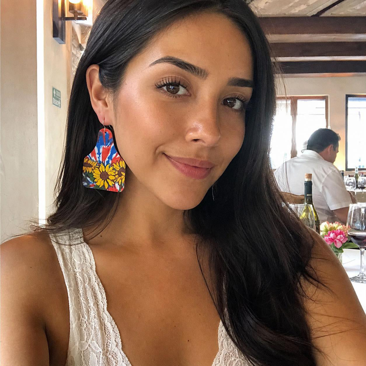 Pendientes de estilo occidental con dijes personalizados