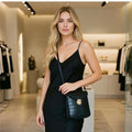 Bolso de mano de piel para mujer