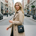 Bolso de mano de piel para mujer