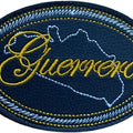 Guerrero Embroidered Patch - 4" x 3" - Snake Skin Design - Hook and Loop Fastener Backing (Copy)