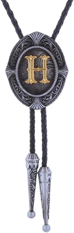 Corbata tipo bolo con letras