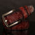 HREECOW Designer Belts Men High Quality Male Belt Genuine Leather, Brown, 41