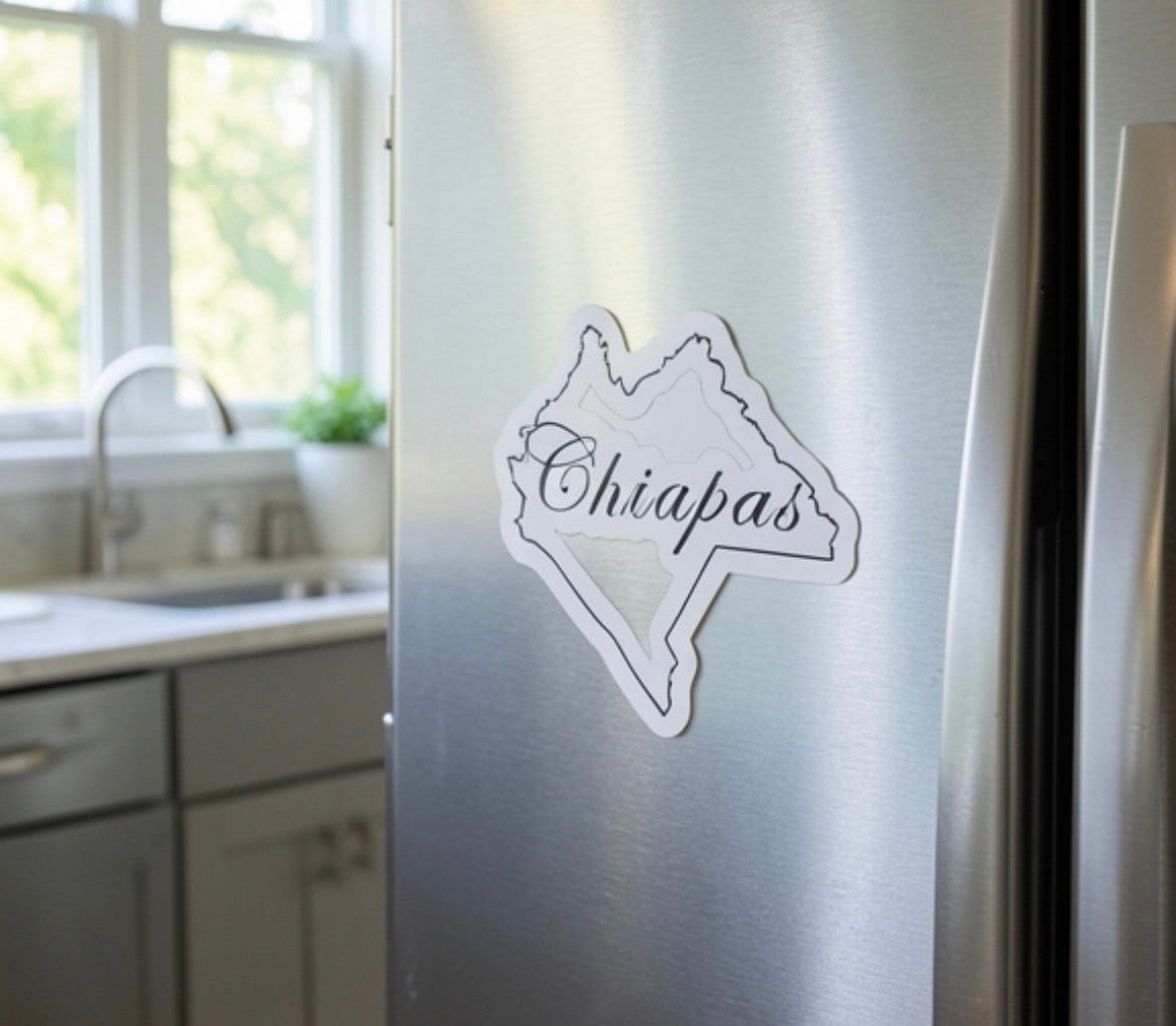 Chiapas Die Cut Bubble Free Stickers , 3″×3″, white