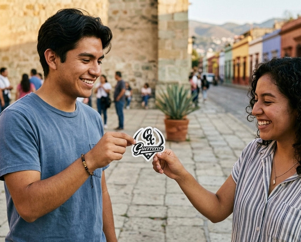 Guerreros de Oaxaca Bubble free stickers, 3″×3″, White